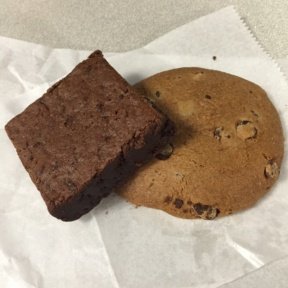 Gluten-free cookie and brownie from Open Kitchen